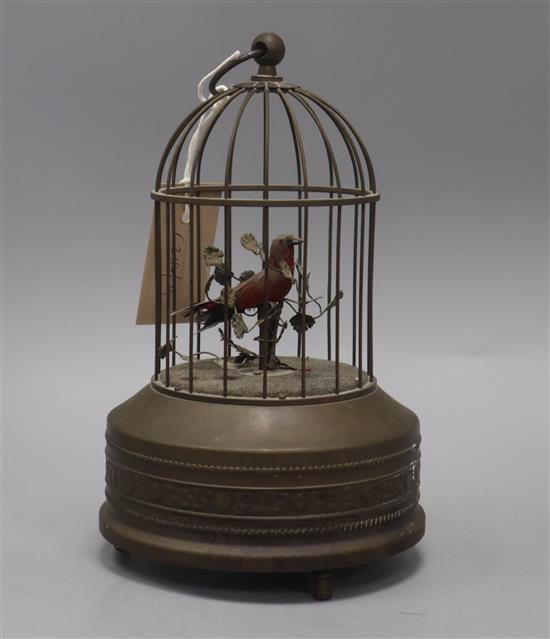 An Automaton musical bird cage